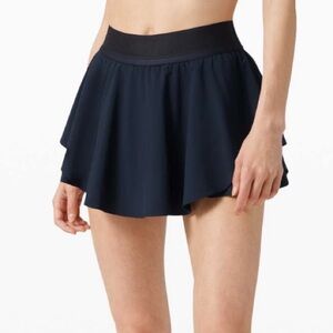 Lululemon Court Rival High Rise Skirt in True Navy